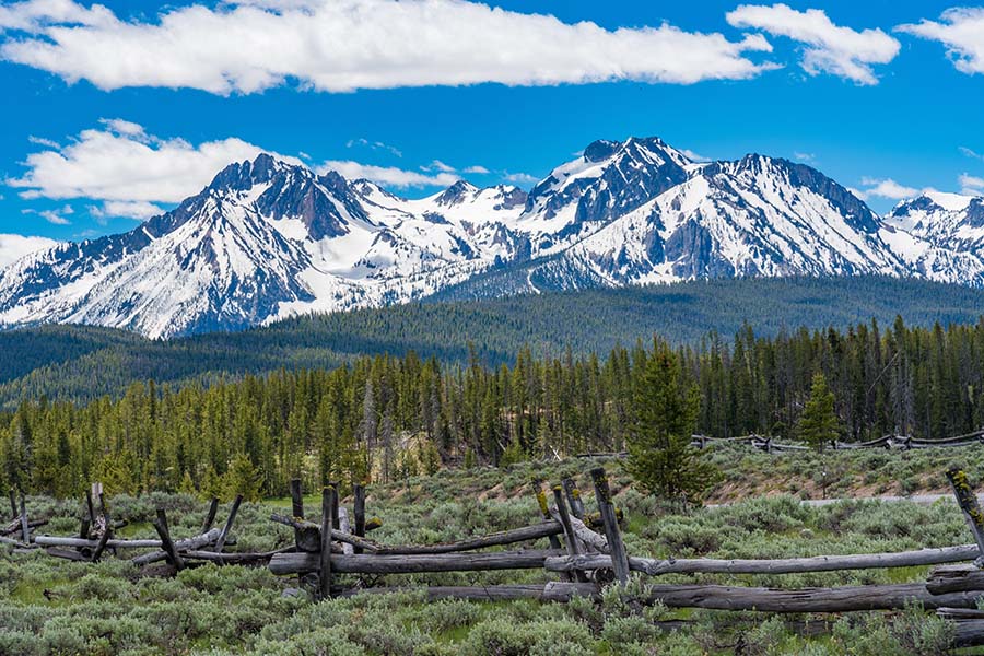 Contact - View of Snow Capped Mountains in Idaho